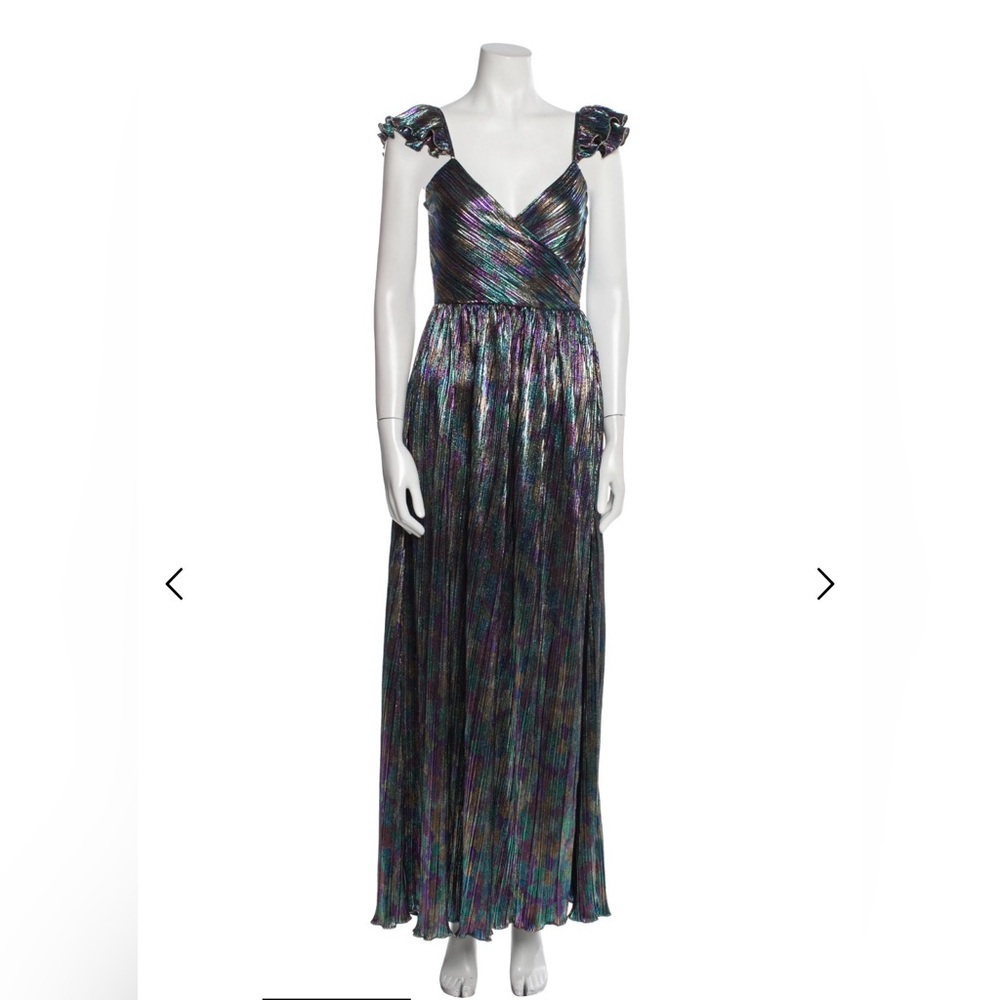 SAYLOR Multicolor Metallic Maxi Dress